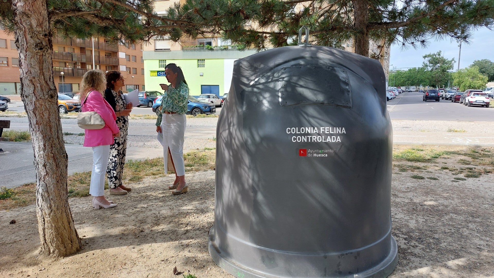Instalados en Huesca cuatro nuevos puntos de alimentación para gatos Instalados en Huesca cuatro nuevos puntos de alimentación para gatos