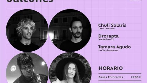 Cartel de 'Artistas en los balcones'