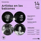 Cartel de 'Artistas en los balcones' Cartel de 'Artistas en los balcones'
