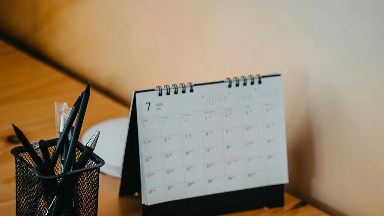 Calendario de mesa | Imagen de archivo