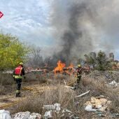 Nuevo incendio en el Ensanche Levante de Benidorm (Armanello)