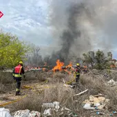 Nuevo incendio en el Ensanche Levante de Benidorm (Armanello) Nuevo incendio en el Ensanche Levante de Benidorm (Armanello)