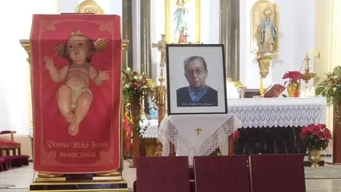 Doña Virginia, en una imagen que la recordó en la iglesia de Valverde Doña Virginia, en una imagen que la recordó en la iglesia de Valverde