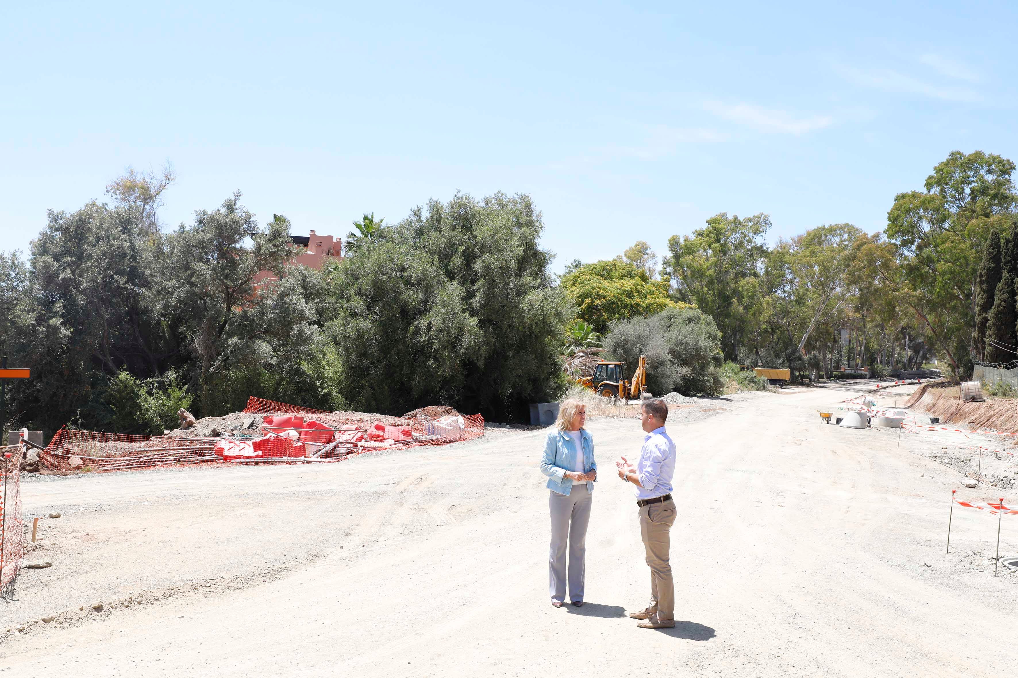 Las obras de la carretera de Istán llegan a su ecuador Las obras de la carretera de Istán llegan a su ecuador