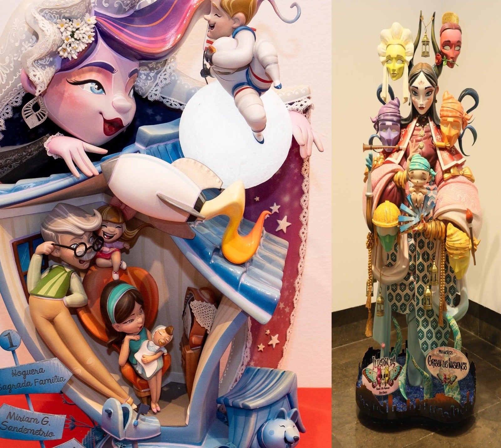 Los ninots indultats 2024 de las Hogueras de Alicante para Sagrada Familia y Baver Els Antigons Los ninots indultats 2024 de las Hogueras de Alicante para Sagrada Familia y Baver Els Antigons