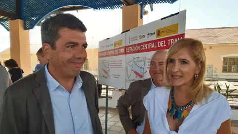 Carlos Mazón y Salomé Pradas en Alicante Carlos Mazón y Salomé Pradas en Alicante