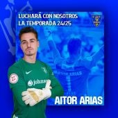 Aitor Arias volverá a defender la portería del Orihuela CF la próxima temporada