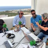 Juan de la Cruz, delegado de Salud de la Junta de Andalucía, en el Faro de Mojácar