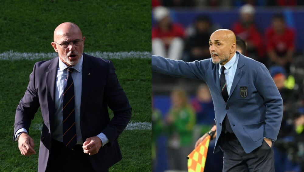 Luis De la Fuente y Luciano Spalletti