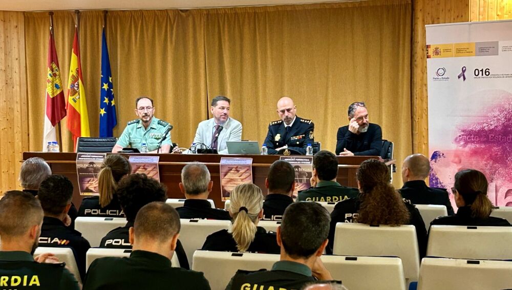 David Broceño y responsables de la Guardia Civil y Policía Nacional