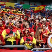 La afición española antes del España - Italia de la Eurocopa