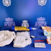 La Policía Nacional desmantela un importante punto de venta de cocaína en Huércal de Almería 