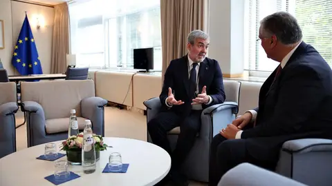 Fernando Clavijo, presidente del Gobierno de Canarias en un areunión en Bruselas Fernando Clavijo, presidente del Gobierno de Canarias en un areunión en Bruselas
