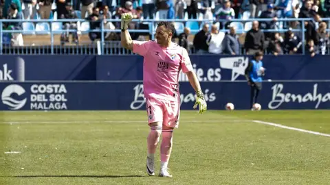 Alfonso Herrero, portero del Málaga Alfonso Herrero, portero del Málaga