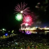 Fuegos artificiales en Badajoz, junio 2024