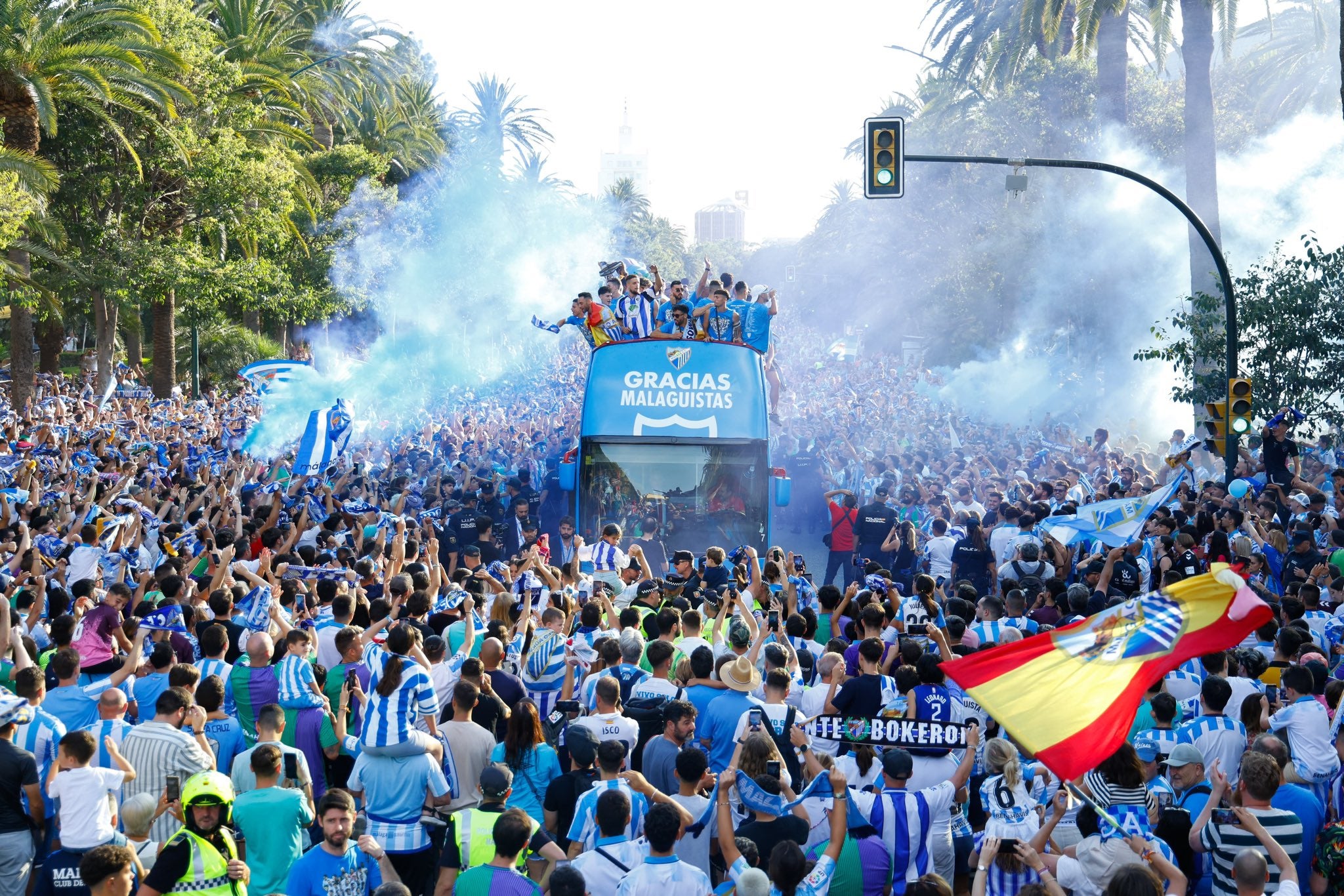 Los sonidos del ascenso del Málaga CF a Segunda Los sonidos del ascenso del Málaga CF a Segunda