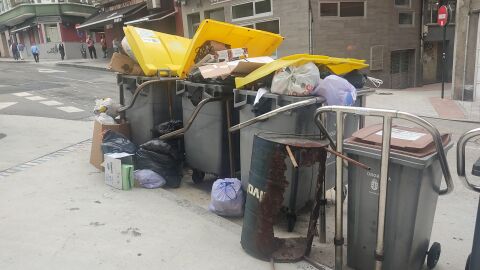 Huelga de recogida de basuras en A Coruña