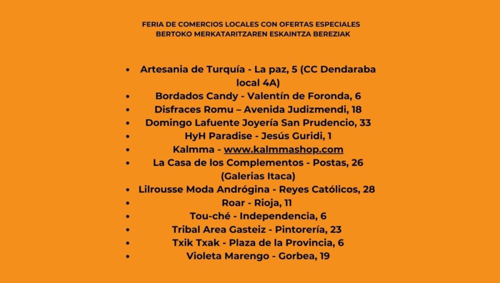 Comercios UDAFEST