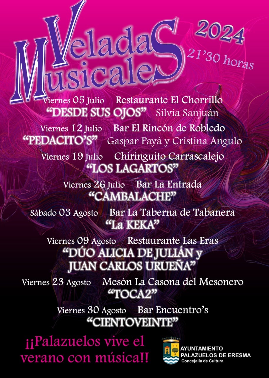 Palazuelos comienza este viernes sus Veladas Musicales Palazuelos comienza este viernes sus Veladas Musicales