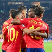 Nico Williams y sus compañeros azulgrana Nico Williams y sus compañeros azulgrana