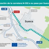 Humanización de la carretera N-332 a su paso por Sueca