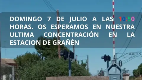 "Monegros no pierdas tu tren" realiza este domingo su última concentración "Monegros no pierdas tu tren" realiza este domingo su última concentración