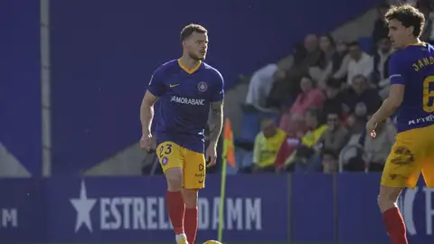 Alende en un partido con el Andorra Alende en un partido con el Andorra