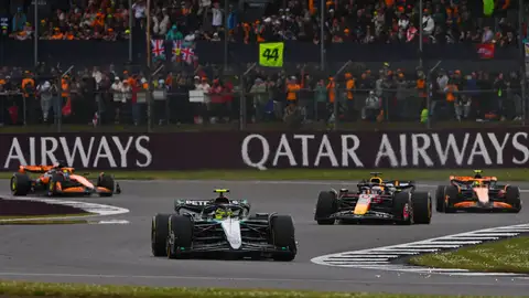 Lewis Hamilton durante el GP de Gran Bretaña Lewis Hamilton durante el GP de Gran Bretaña