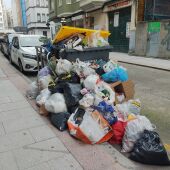 Basura en las calles de A Coruña