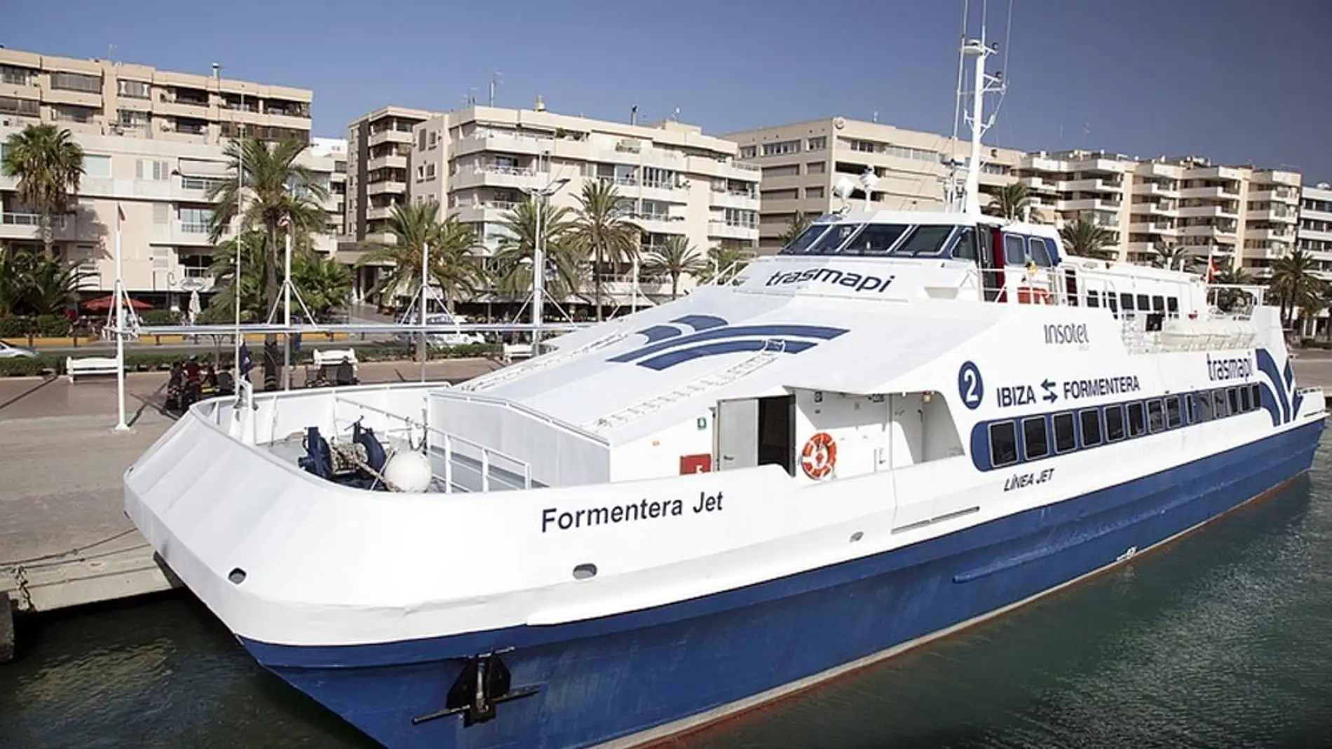 Un hombre ataca a cuatro personas en un ferry que cubría el destino de Formentera a Ibiza