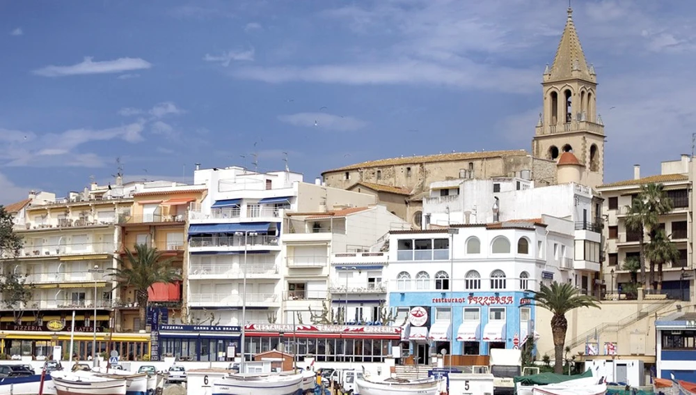 Embarcaciones en la playa de Palamós Embarcaciones en la playa de Palamós