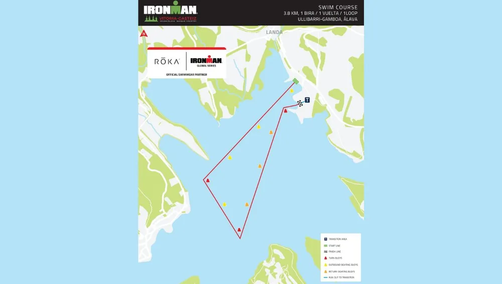 Mapa recorrido natación Ironman Vitoria Mapa recorrido natación Ironman Vitoria