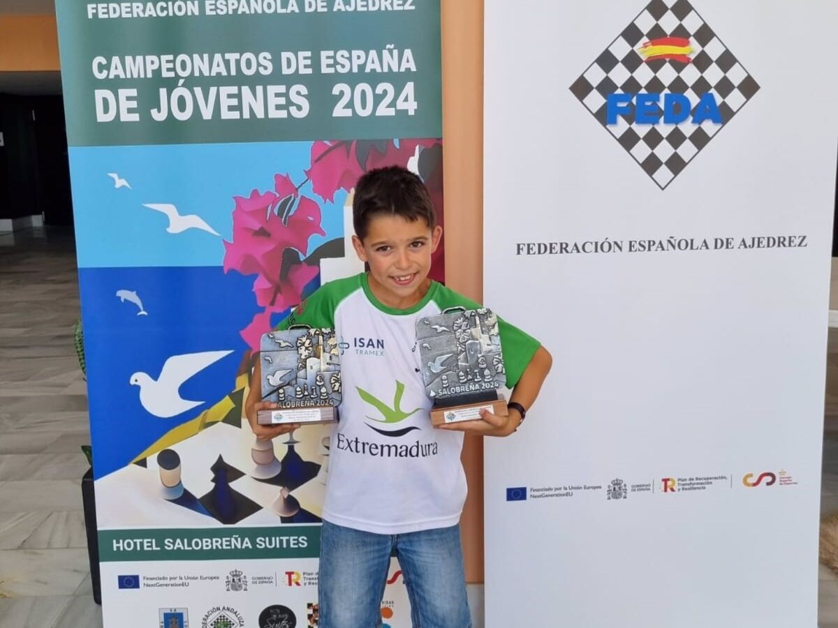 El emeritense Hugo Pérez Solanas, subcampeón de España de Ajedrez Sub-10 en  el Nacional disputado en Salobreña | Onda Cero Radio