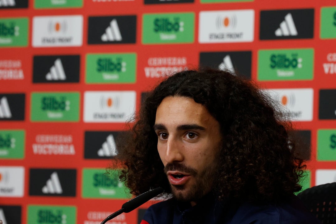 Cucurella: "Venir de tapados nos ha ayudado" Cucurella: "Venir de tapados nos ha ayudado"
