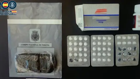 Imagen del material incautado por la Policía Nacional. Imagen del material incautado por la Policía Nacional.