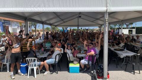 Imagen de la actividad de paellas del pasado domingo, en Matola (Elche).