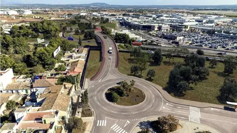 Simulación del proyecto del Tramo I del segundo cinturón de Palma. Simulación del proyecto del Tramo I del segundo cinturón de Palma.