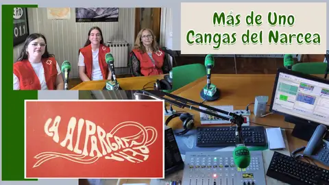 Estela, Celia y Sara (Cruz Roja) y el logotipo de La Alpargata que cumple 50 años Estela, Celia y Sara (Cruz Roja) y el logotipo de La Alpargata que cumple 50 años