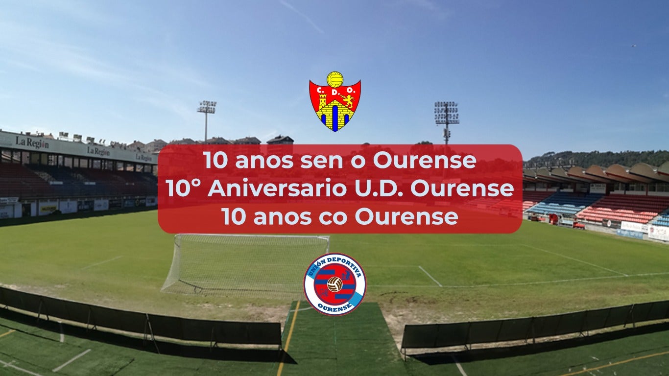 A Unión Deportiva Ourense cumple 10 anos e nós celebramos con varios estamentos do club vermello A Unión Deportiva Ourense cumple 10 anos e nós celebramos con varios estamentos do club vermello