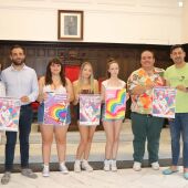 Darío Moreno y Raúl Palmero, en el acto de presentación de la Semana del Orgullo LGTBI 2024 del Ayuntamiento de Sagunto