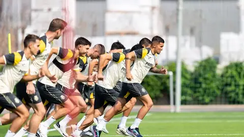 Los jugadores del Villarreal entrenan en la Ciudad Deportiva Los jugadores del Villarreal entrenan en la Ciudad Deportiva