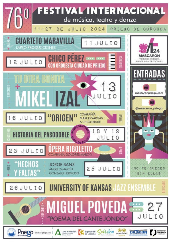76ª Edición del Festival Internacional de Música, teatro y danza de Priego 76ª Edición del Festival Internacional de Música, teatro y danza de Priego