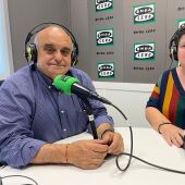 Andrés Molina con Marta Llinares
