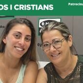 Mamen Moreno i Mª Carmen Galipienso, capitanes dels Berberiscos i Artilleria Cristiana.