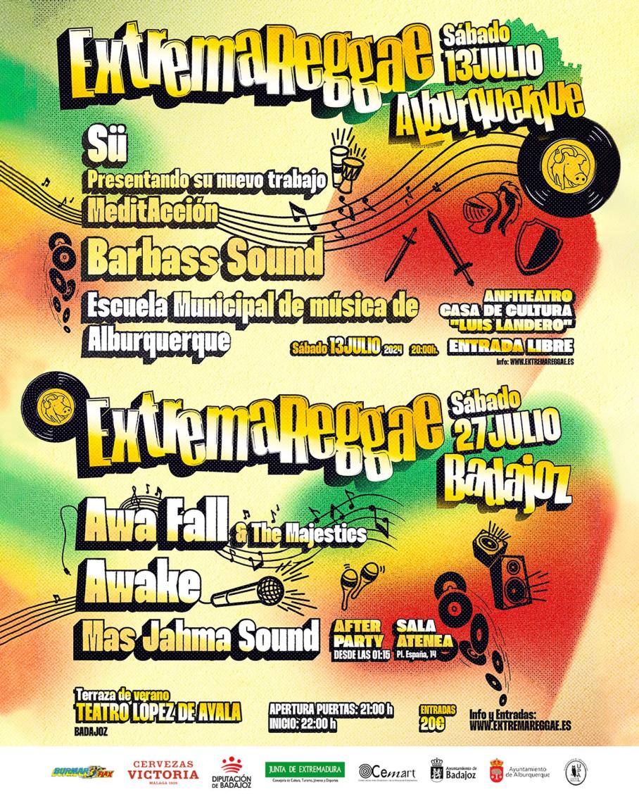Awa Fall y The Majestics, Awake y Mas Jahma en el Extremareggae que llegará a Alburquerque y Badajoz el 13 y 27 de julio Awa Fall y The Majestics, Awake y Mas Jahma en el Extremareggae que llegará a Alburquerque y Badajoz el 13 y 27 de julio