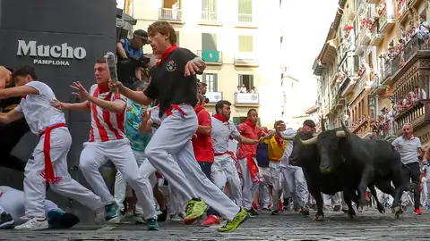 Quinto día de encierro en Pamplona Quinto día de encierro en Pamplona