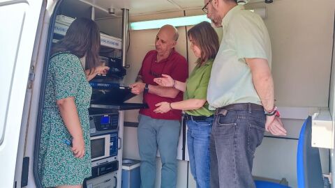 Estaci&oacute;n m&oacute;vil de medici&oacute;n de la calidad de la aire en Jijona