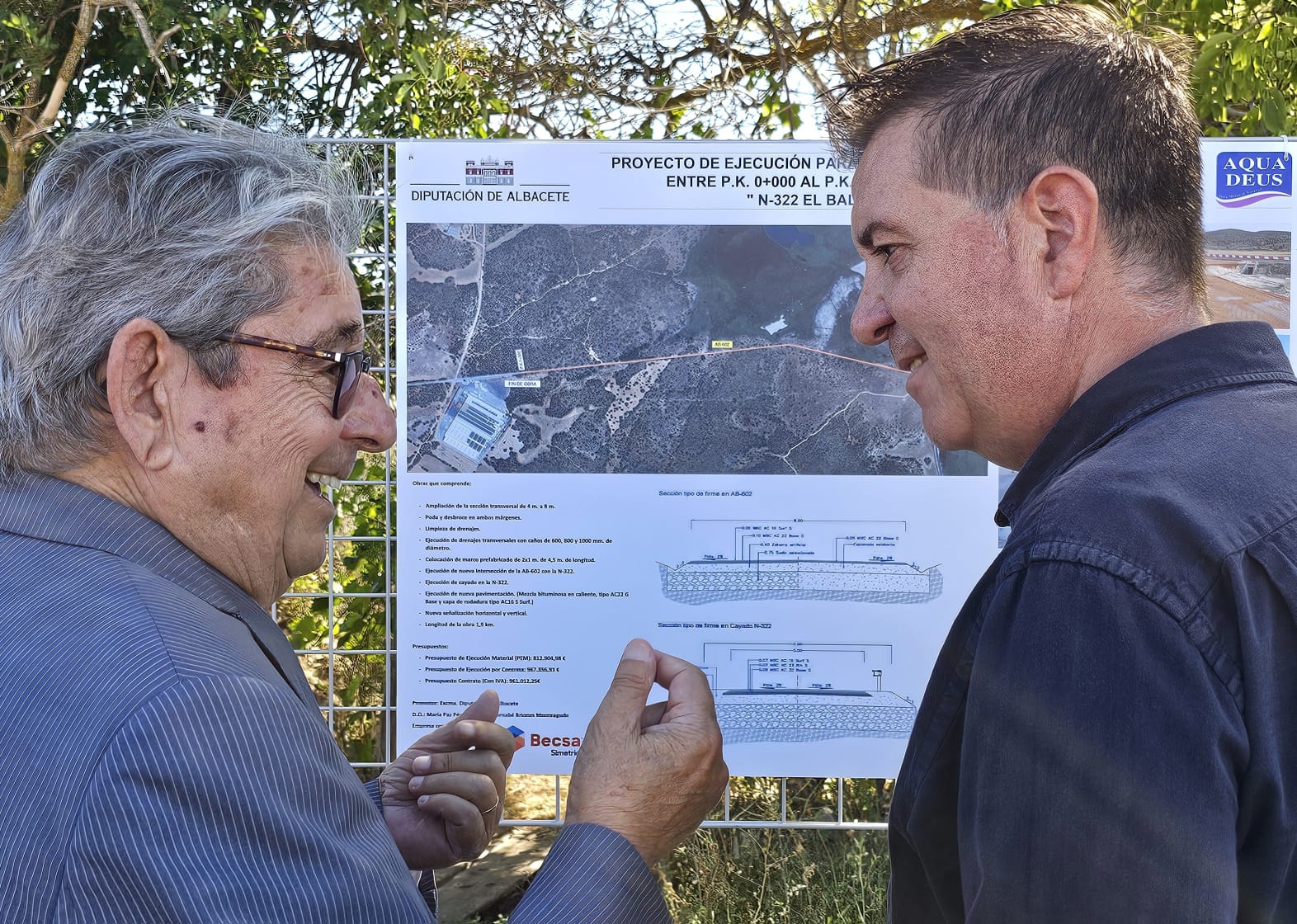 Diputación de Albacete y Aquadeus invierten más un millón de euros para la mejora de la carretera AB-602 Diputación de Albacete y Aquadeus invierten más un millón de euros para la mejora de la carretera AB-602