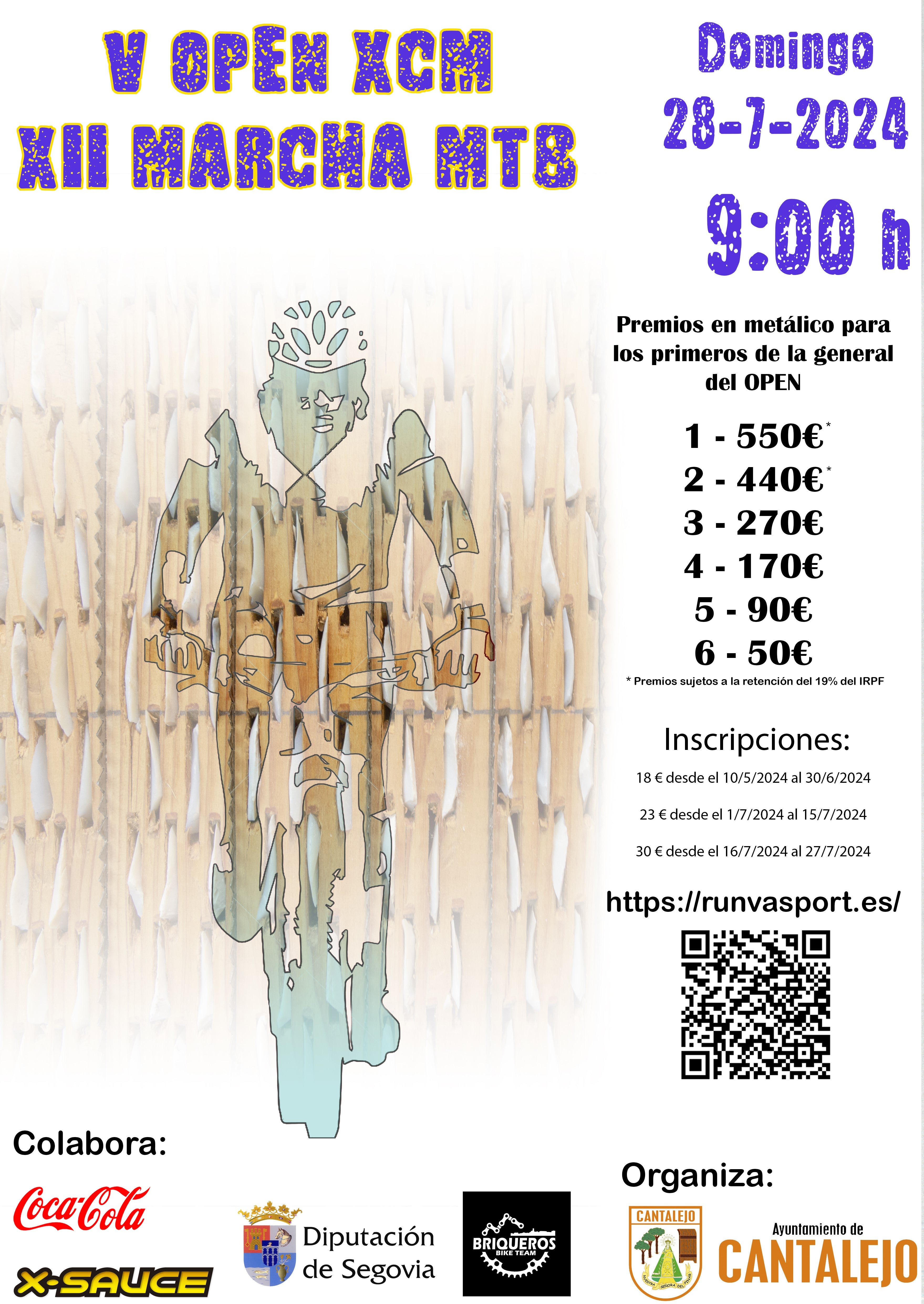 Cantalejo celebra el 28 de julio el V open y la XII Marcha MTB Cantalejo celebra el 28 de julio el V open y la XII Marcha MTB