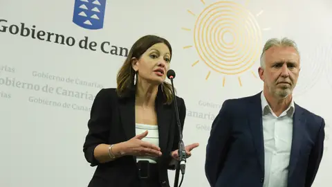 Sira Rego, Ministra de Infancia y Juventud y Ángel Víctor Torres, Ministro de Política Territorial tras la Conferencia Sectorial de Infancia y Adolescencia celebrada el 10/07/2024 en Tenerife Sira Rego, Ministra de Infancia y Juventud y Ángel Víctor Torres, Ministro de Política Territorial tras la Conferencia Sectorial de Infancia y Adolescencia celebrada el 10/07/2024 en Tenerife